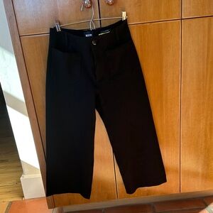 Anthropologie The Colette Knit Crop Wide-Leg Pants by Maeve